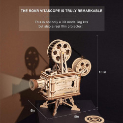 UA Juguetes – Proyector de películas Vitascopio – rompecabezas de madera en 3D LK601