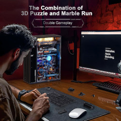 UA Juguetes – La Última Ciudad: Pista de Canicas Mecánica de ROKR – Rompecabezas 3D MR01S