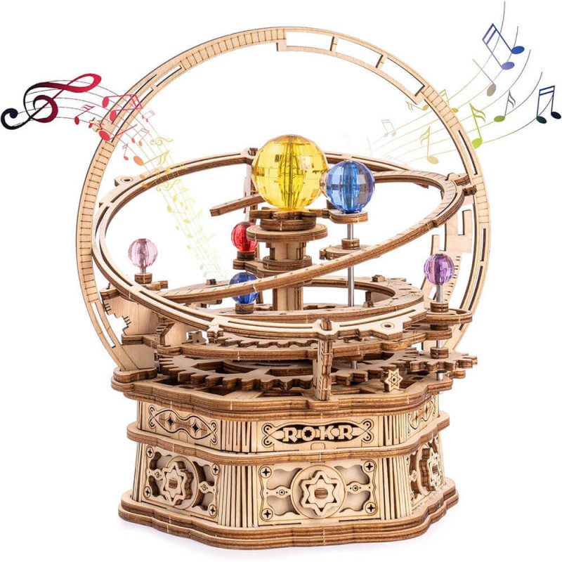 UA Juguetes – Starry Night: Una Caja de Música – Puzzle Mecánico de ROKR – Rompecabezas 3D AMK51