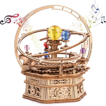 UA Juguetes – Starry Night: Una Caja de Música – Puzzle Mecánico de ROKR – Rompecabezas 3D AMK51