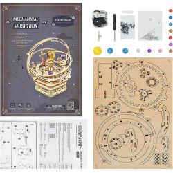 UA Juguetes – Starry Night: Una Caja de Música – Puzzle Mecánico de ROKR – Rompecabezas 3D AMK51