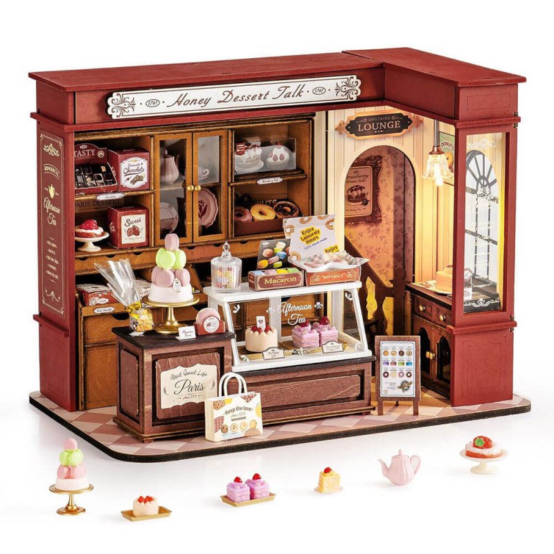 UA Juguetes – Honey Dessert Talk – Rolife Casa de Muñecas para Construir  DG168