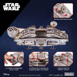 Millennium Falcon™ Ugears | Maqueta 3D de madera Star Wars™