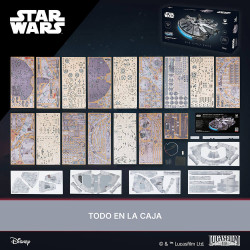 Millennium Falcon™ Ugears | Maqueta 3D de madera Star Wars™