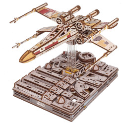 Caza Estelar Ala-X de Luke Skywalker™ de Ugears | Maqueta 3D de madera Star Wars™
