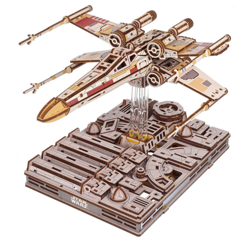 Caza Estelar Ala-X de Luke Skywalker™ de Ugears | Maqueta 3D de madera Star Wars™