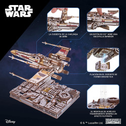 Caza Estelar Ala-X de Luke Skywalker™ de Ugears | Maqueta 3D de madera Star Wars™