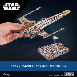 Caza Estelar Ala-X de Luke Skywalker™ de Ugears | Maqueta 3D de madera Star Wars™