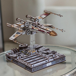 Caza Estelar Ala-X de Luke Skywalker™ de Ugears | Maqueta 3D de madera Star Wars™
