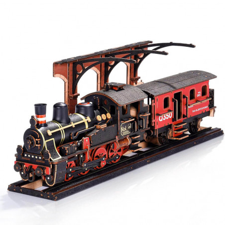 UA Juguetes Shop – Steam Journey – Mechanical Wooden Train Model by Robotime Rolife