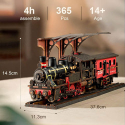 UA Juguetes Shop – Steam Journey – Mechanical Wooden Train Model by Robotime Rolife