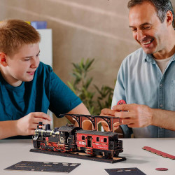 UA Juguetes Shop – Steam Journey – Mechanical Wooden Train Model by Robotime Rolife