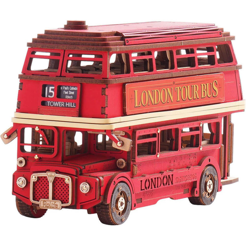 UA Juguetes – Rolife London Tour Bus – Puzzle 3D de Madera del Autobús de Londres