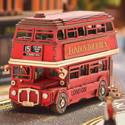 UA Juguetes – Rolife London Tour Bus – Puzzle 3D de Madera del Autobús de Londres