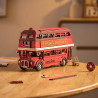 UA Juguetes Shop – Rolife London Tour Bus – 3D Wooden Puzzle Model ROKR ROBOTIME