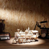 UA Juguetes Shop – Locomotive LK701 Mechanical Wooden Model  – 3D Wooden Puzzle ROKR ROBOTIME