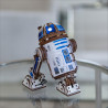 UA Juguetes Shop – Ugears R2-D2 Wooden 3D Model – Mechanical Droid with LED Projector