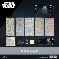 UA Juguetes Shop – Ugears AT-ST Walker – Mechanical Star Wars™ Wooden Model | 3D Puzzle