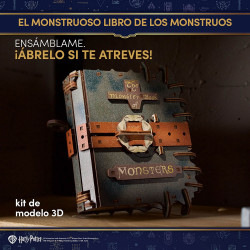 UA Juguetes – Libro Monstruoso de los Monstruos Ugears | Puzzle 3D Madera Harry Potter