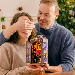 UA Juguetes Shop – Magic Fantasy Corner Book Nook DIY – Wooden 3D Puzzle with LED Light