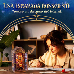 UA Juguetes – Magic Fantasy Corner Book Nook DIY de madera con luz LED | Robotime