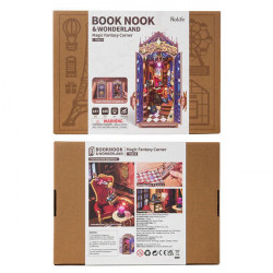 UA Juguetes – Magic Fantasy Corner Book Nook DIY de madera con luz LED | Robotime