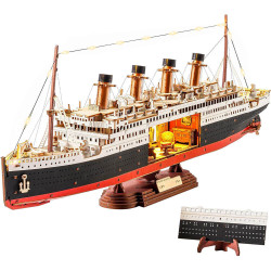 UA Juguetes – Rolife Eterno Viajero del Atlántico 1912 – Maqueta de Barco de Madera DIY