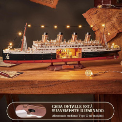 UA Juguetes Shop – 1912 Eternal Atlantic Voyager Wooden Ship Model | 3D Puzzle DIY Kit