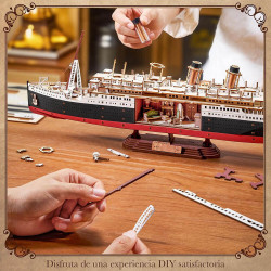 UA Juguetes – Rolife Eterno Viajero del Atlántico 1912 – Maqueta de Barco de Madera DIY