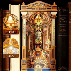 Rolife Library of Wonders TGB16 | DIY Book Nook with LED | UA Juguetes