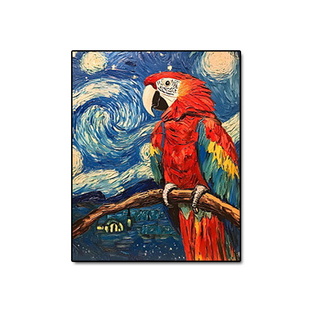 UA JUGUETES – El loro– pintura por números