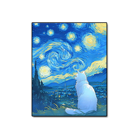 UA JUGUETES – El gato blanco – pintura por números
