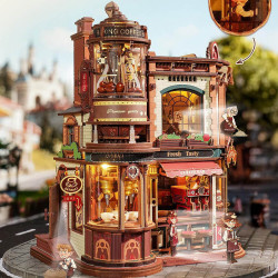 UA Juguetes – ROKR Dream Coffee Factory EAB02 | Maqueta 3D de Madera