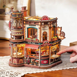 UA Juguetes – ROKR Dream Coffee Factory EAB02 | Maqueta 3D de Madera