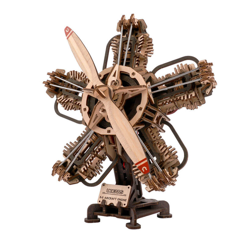 Motor de avión R-5 UGEARS | Maqueta mecánica 3D