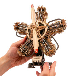 Motor de avión R-5 UGEARS | Maqueta mecánica 3D