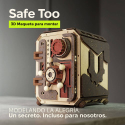 UA Juguetes Shop – UGEARS Safe Too | Mechanical Wooden Safe 3D Puzzle