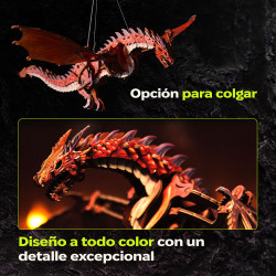 Dragón Tormenta de Fuego UGEARS | Puzzle 3D Mecánico