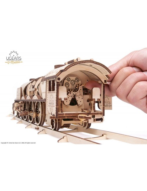 Locomotora de vapor V-Express (V-Express Steam Train with Tender)