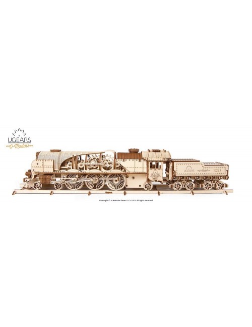 Locomotora de vapor V-Express (V-Express Steam Train with Tender)