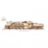Locomotora de vapor V-Express (V-Express Steam Train with Tender)